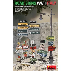 MiniArt - Miniart - Road Signs Wwii Italy pas cher