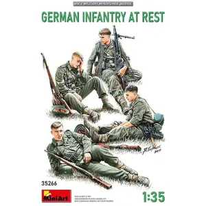 1:35 MiniArt 35266 German Infantery at Rest Plastic Modelbouwpakket pas cher
