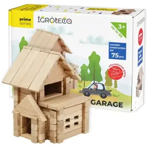 Igroteco Jouet De Construction Maison avec garage(75 pièces) |Jeux de construct... pas cher