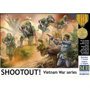 Master Box Modelbouwpakket Militaire voertuigen - 35241 Vietnamoorlog-serie Shootout! - Figuren Plastic - 1:35 - Modelbouw