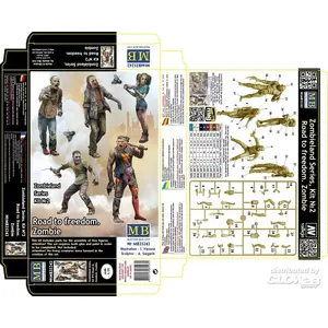 Master Box Modelbouwpakket Militaire voertuigen - 35242 Road to Freedom. Zombie - Zombieland Series, Kit No. 2. Plastic - 1:35 - Modelbouw