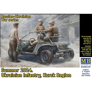 Master Box Modelbouwpakket Militaire voertuigen - 35247 Russisch-Oekraïense Oorlogsserie - Zomer 2024 - Oekraïense Infanterie - Regio Koersk Plastic - 1:35 - Modelbouw pas cher