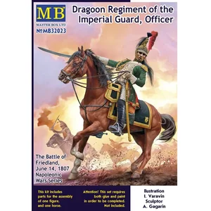 Figurine : Officier Garde Impériale et cheval - Bataille de Friedland - Guerre Napoléonienne pas cher