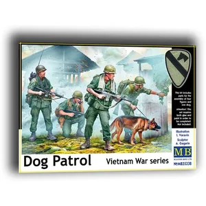 Master Box Modelbouwpakket Militaire voertuigen - 35238 Vietnamoorlog-serie Dog Patrol - Figuren Plastic - 1:35 - Modelbouw