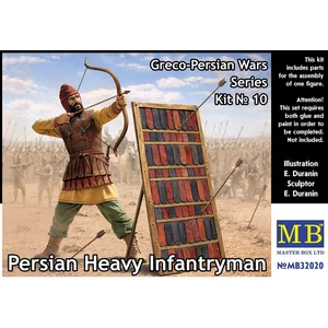 Master Box Modelbouwpakket Militaire voertuigen - 32020 Perzische Zwaarbewapende Infanterist - Grieks-Perzische Oorlogen No. 10 - 1 Figuur Plastic - 1:32 pas cher