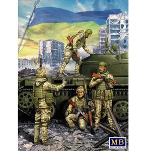 Master Box Modelbouwpakket Militaire voertuigen - 35223 Defence of Kyiv - March 2022 - Kit no. 1 Plastic - 1:35 - Modelbouw