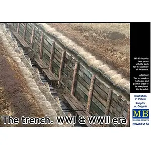 1:35 Master Box 35174 The Trench WWI and WWII era. Plastic Modelbouwpakket