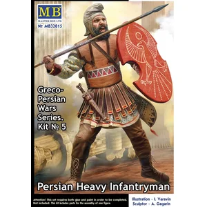 Master Box Modelbouwpakket Militaire voertuigen - 32015 Perzische Zwaarbewapende Infanterist - Grieks-Perzische Oorlogen No. 5 - 1 Figuur Plastic - 1:32 - Modelbouw pas cher