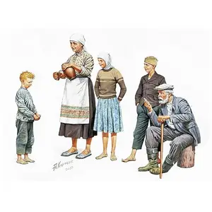 Comparateur de prix : Masterbox 3588 Peasants Eastern Europe 1:35 Plastic Kit