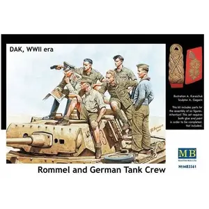 Non communiqué Rommel & German Tank Crew, Dak, Wwii Era - 1:35e - Master Box Ltd.
