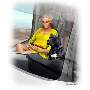 1:24 Master Box MB24045 Truckers Series, Joni (Lookout) & Dog Maxx Plastic Modelbouwpakket pas cher