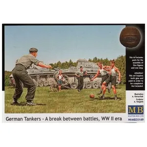 German Tankers - A Break Between Battles - Master Box Mb35149 pas cher
