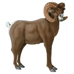 Hansa Peluche Geante Bouquetin 100 Cm H Et 120 Cm L