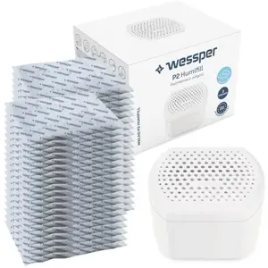 Wessper HumiFill Déshumidificateur d'air pour la Maison, coloris blanc, Inclus 40 Sachets de 250g au parfum de lavande pas cher