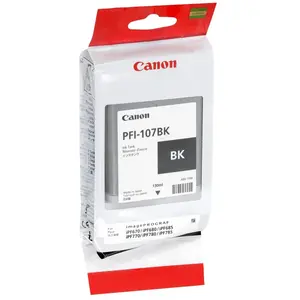 Canon PFI-107 BK - photo noire - originale - réservoir d'encre pas cher