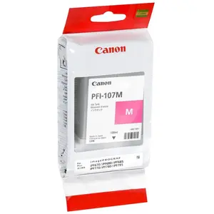 Comparateur de prix : Réservoir d'encre original PFI-107 M - 130 ml - Magenta pour Canon imagePROGRAF