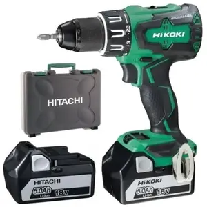 HIKOKI Perceuse visseuse DV18DBSLWJZ 18V 2X5AH 70 NM pas cher