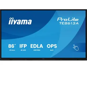 iiyama 86" LED - ProLite TE8613A-B3AG - Ecran tactile et interactif 4K...