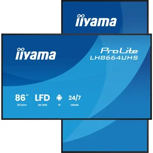 iiyama 86" 3840x2160, UHD IPS panel, Haze 25% 5 (3840 x 2160 pixels, 8... pas cher