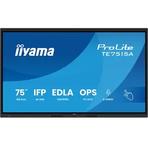 Iiyama Écran Tactile Prolite Te7515a-b2ag 75´´ 4k Va