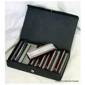 SUZUKI blauwsmaster Harp Set 6 Harps incl. Hardcase - Mondharmonica pas cher