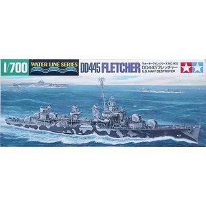 1:700 Tamiya 31902 US DD445 Fletcher - U.S. Navy Destroyer Plastic Modelbouwpakket pas cher