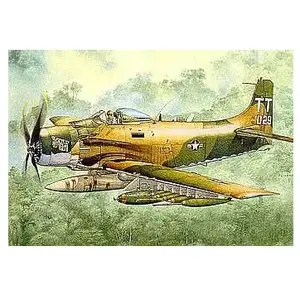 Tamiya Douglas A-1j Skyraider Usaf-Tamiya pas cher
