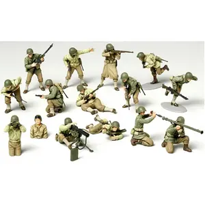 Tamiya - Wwii U.S. Army Infantry Gi Setmaquette Figurine Wwii U.S. Army Infantry Gi Set Tamiya 32513 1/48ème Maquette Char Promo Figurine Miniature pas cher