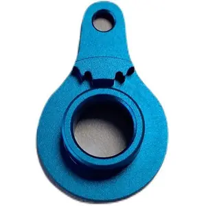 Tamiya Guignol en aluminium bleu elox. H.T.Servo Saver pas cher