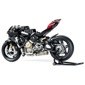 Tamiya Maquette moto : Ducati Superleggera V4 avec kit de course - 1/12 pas cher