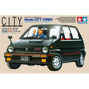 Tamiya Modelbouwpakket Auto - 24369 Honda City Turbo met Honda Motocompo - Auto Plastic - 1:24 - Modelbouw pas cher