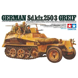 Tamiya Modelbouwpakket Militaire voertuigen - 35113 Sd.Kfz.250/3 Greif Ausf. A WWII met 4 Figuren - Duits Pantservoertuig Plastic - 1:35 - Modelbouw pas cher