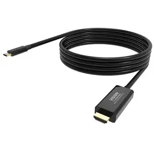 Vision TC-2MUSBCHDMI-BL 2 m USB Type-C HDMI Type A (Standard) Noir pas cher