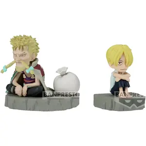 Banpresto Figurine Sanji & Zeff World Collectable Stories One Piece 6 Cm pas cher