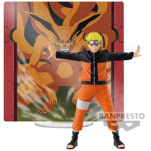 Banpresto Naruto Shippuden - Figurine Naruto Uzumaki Kyubi Panel Spectacle pas cher