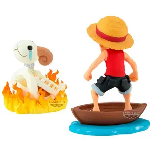 Banpresto Figure Luffy & Going Merry Log Stories One Piece 8 Cm pas cher