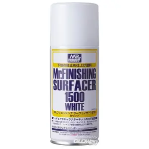 MR.Hobby Hobbyverf - B-529 Surfr Wit 1500 - Primer Spray - 170ml Verf spuitbus - 170 ml