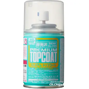 MR.Hobby Hobbyverf - Top Coat B-602 Zijdeglans - Vernis Spray - 86ml Verf spuitbus - 86 ml