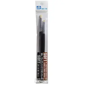 Mr.Hobby, Pinceau, Mr Hobby -Gunze Mr Weathering Brush Set Soft pas cher