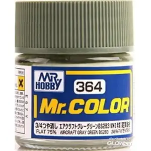 Gunze Mr. Hobby C-364 - Mr. Color 10 ml Aircraft Gray Green BS283 - Lacquer Modelbouwverf