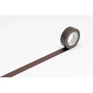 MT Washi Tape Bruin - Cocoa - Masking tape Brown 7 meter x 1,5 cm.