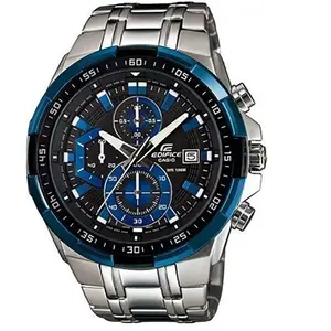 Comparateur de prix : Montre en acier inoxydable EDIFICE CASIO - Gris - Quartz - Etanche 10 Atm