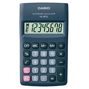 Casio HL-815L calculator Pocket Basic Black pas cher