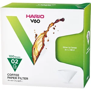 HARIO V60 Koffiefilters - 02 Size - Wit - 100 stuks pas cher
