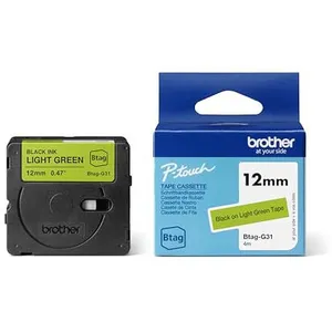 Brother, Ruban d'étiquetage, Btag (1.20 cm, Noir) pas cher