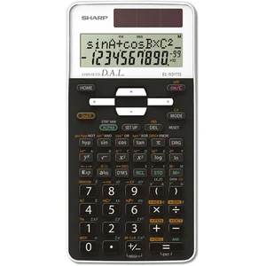 SHBNL Sharp EL-531 Tg-WH Calculatrice scientifique avec entrée D.A.L Fonctionne sur piles Blanc