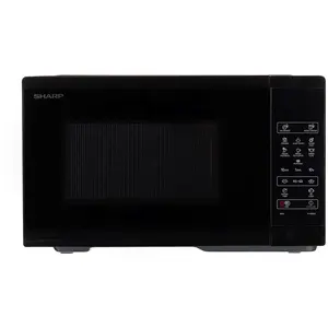 Sharp YC-MS252AE-B, Four Micro-ondes 25 Litres, Solo, Numérique, Noir pas cher