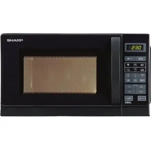 Sharp R642BKW Micro-ondes 2-en-1 avec grill, 20 L, noir