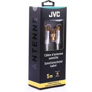 Câble d'Antenne Satellite JVC Or et Blanc - 5M pas cher