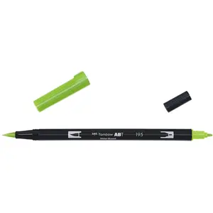 Tombow ABT-195 Feutre pinceau à 2 pointes Vert Clair pas cher
